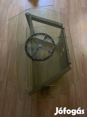 Üvegasztal, asztal, tv állvány