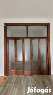 Üveges térelválasztó/harmonika ajtó eladó, bontott