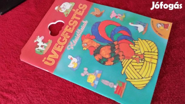 Üvegfestés - Háziállatok + 9 db üvegfesték kontúr