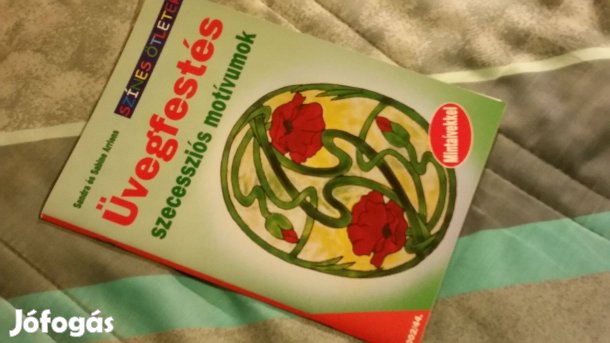 Üvegfestés - szecesszió + 9 db üvegfesték kontúr