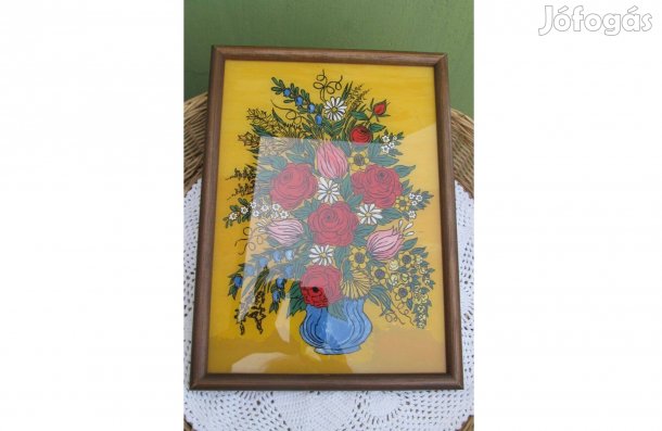 Üvegfestmény csendélet -jelzett