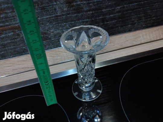 Üvegkristály gyertyatartó