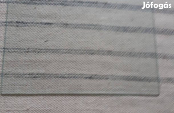 Üveglap, 41*37*0,4 cm, biztonsági