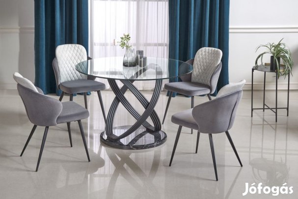 Üveglapos étkezőasztal T19953