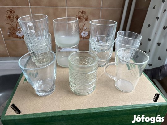 Üvegpohár, bögre