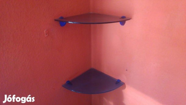 Üvegpolcok, 4 db, egyben