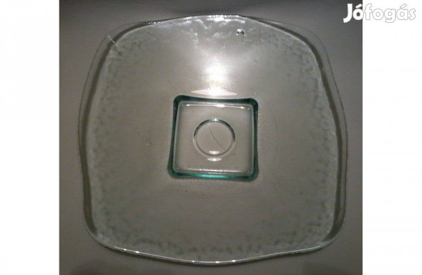 Üvegtál / dísztál / asztalközép / potpourri vagy gyümölcsös tál