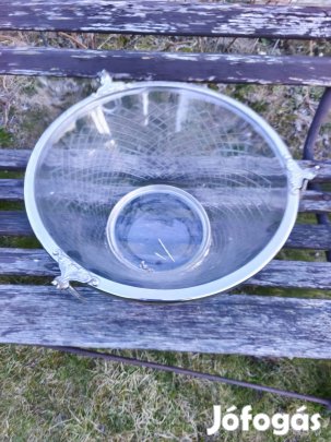 Üvegtál fém kerettel eladó