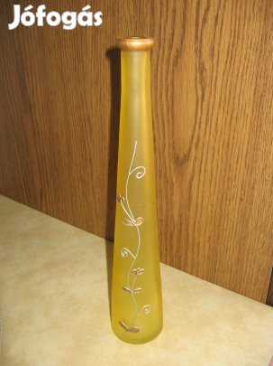 Üvegváza, sárga