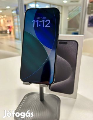 Üzletből iphone 15 Pro Black 256GB Akku 85% Független 3 Hó Gar