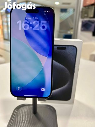 Üzletből iphone 15 Pro Blue 256GB Akku 88% Független 3Hó Gar + Beszám