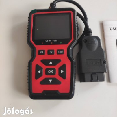 V519 OBD2 autodiagnosztika hibakód olvasó és törlő új 