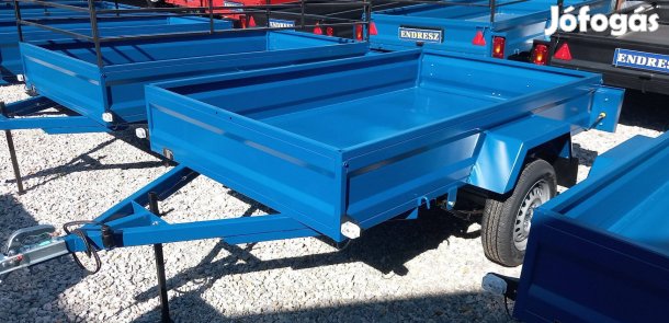 VAS zártszelvény Erős 130x220 cm-es Új utánfutó 7,5q névreírva 555eFt