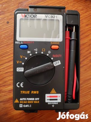 VC921 digitális multiméter, ampermérő, hőmérséklet-érzékelő mérőszonda
