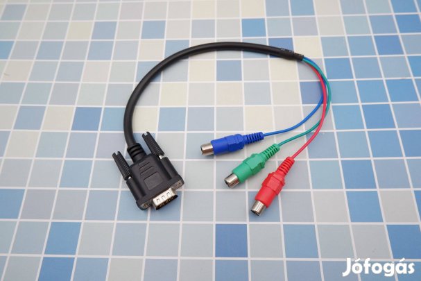 VGA D-SUB 3 RCA RGB kábel