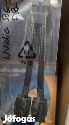 VGA adapter 2x 8-Pin Pcie átalakító 12Vhpwr Pcie 5.0 fekete