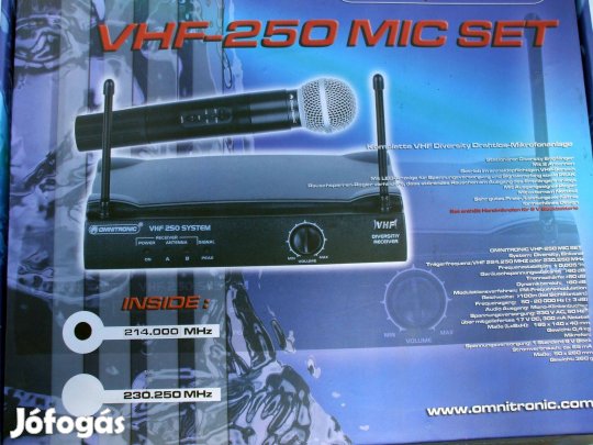 VHF vezeték nélküli mikrofon szettek