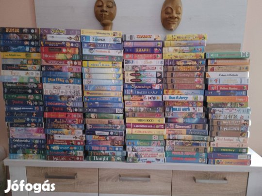 VHS Disney és más mesfilmek 800Ft/db -