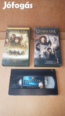 VHS Gyűrűk Ura Trilógia csomag videokazetta kazetta csomag