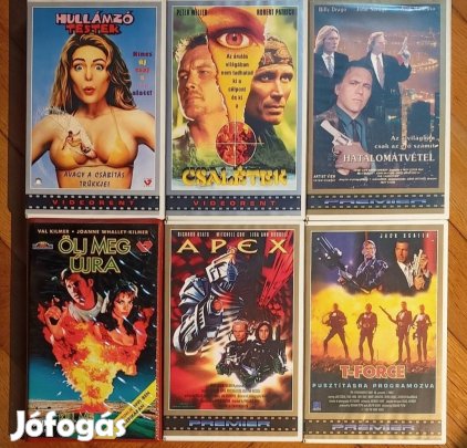 VHS kazetták 1500Ft/db