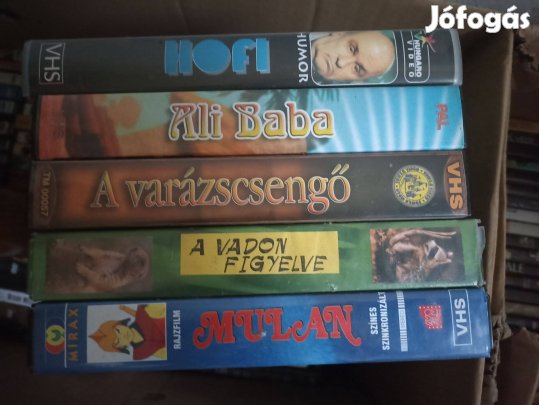 VHS műsoros 5 db Eredeti gyári videókazetta mese, Hofi humor