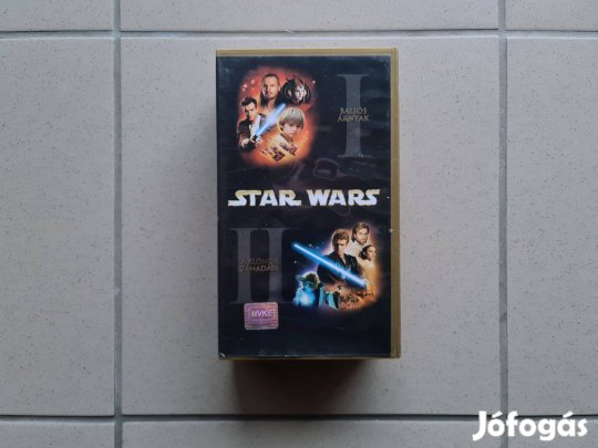 VHS video film kazetta Star Wars Mátrix 2 db os kazetták