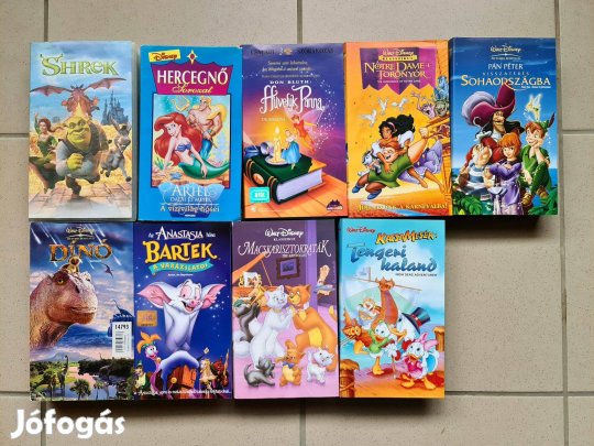 VHS video film kazetta gyűjtemény 17 db