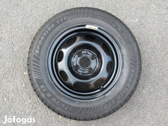 VW 13" pótkerék 4x100 utánfutó 175/70R13 gumi felni pót kerék polo