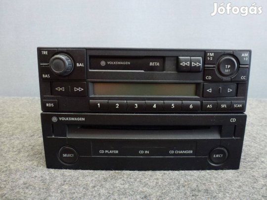 VW Beta autórádió,CD tár