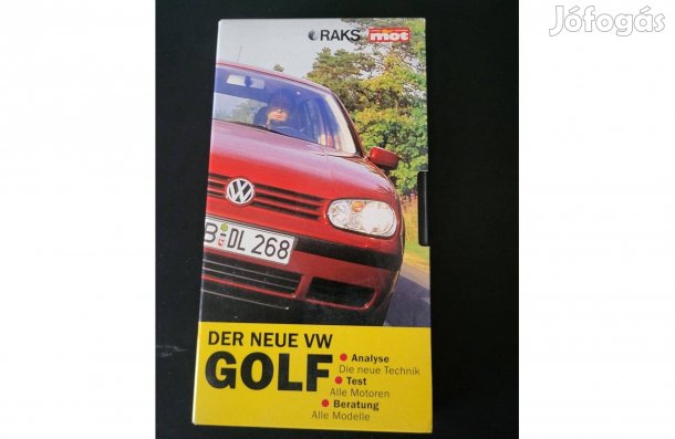 VW Golf IV Golf 4 eredeti videokazetta, VHS