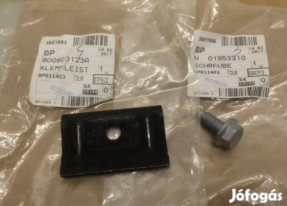 VW Passat, Audi A4, A6 gyári új akkumulátor rögzítővas és csavar