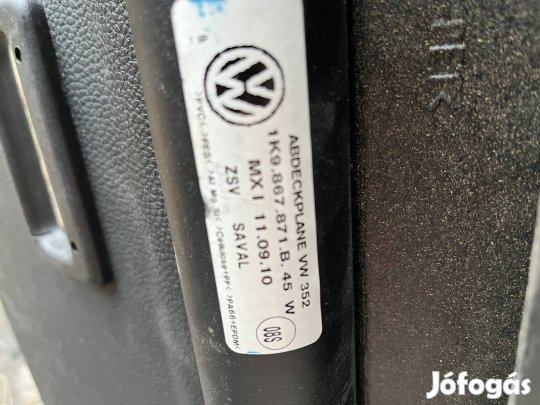 VW Volkswagen Golf VI csomagtér roló