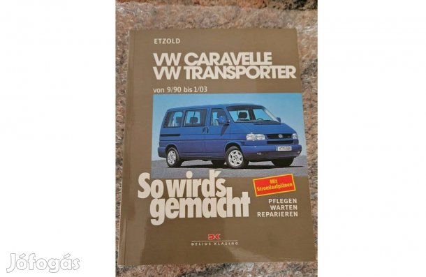 VW Volkswagen T4 Transporter, Multivan, Caravelle kézikönyv, leírás