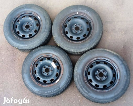 VW, Skoda, Audi, Seat 6x14, 5x100 acélfelni gumival 4 db