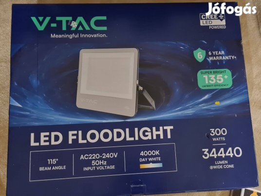 V-TAC 300 W kültéri LED_es fánysugárzó Nagyon Nagy fényerejű
