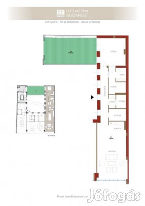 V. Kerület, Múzeum körút, 101 m2-es, társasházi lakás, 2+1 szobás