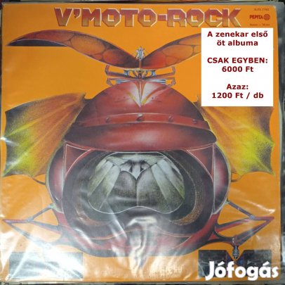 V' Moto-Rock LP-kollekció (a zenekar első öt albuma, csak egyben!)