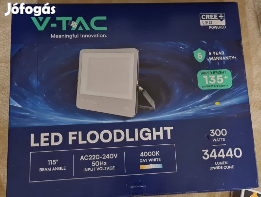 V-tac 300 W-os LED-es fényvető Új, nagyon erős fényű