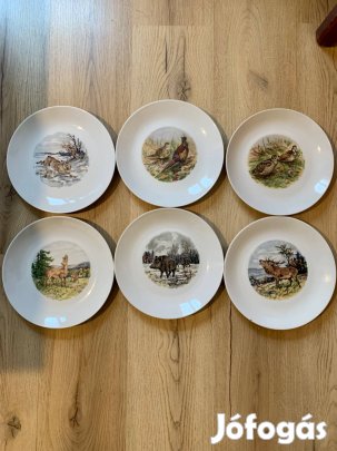 Vadász tányér 6db