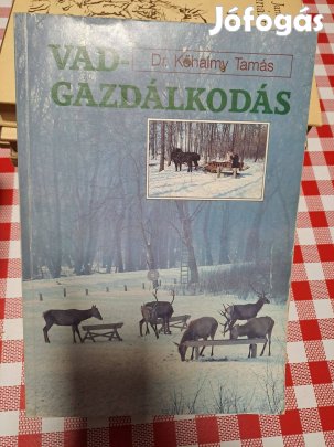 Vadgazdálkodás Dr. Kőhalmy Tamás szép állapot vadász könyv vadászkönyv