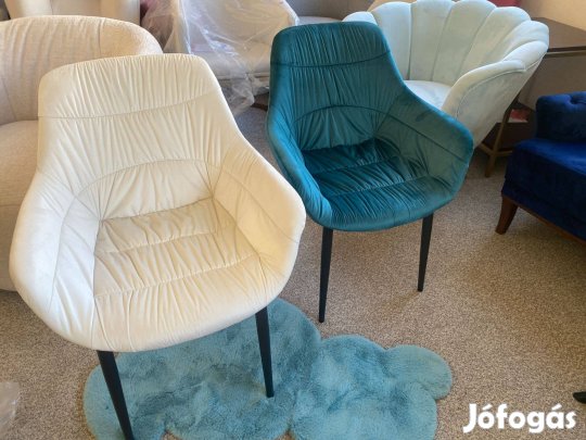 Vadiúj ! Krém bársony étkezőszék 4db-os szett