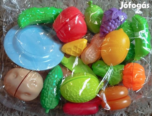 Vadiúj vágható étel gyümölcs szett vágódeszka, kés, tányér