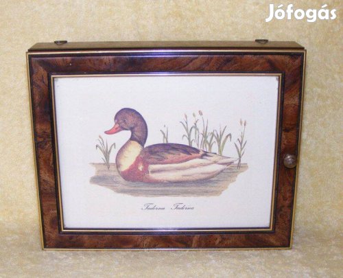 Vadkacsás kulcstartó fa szekrény