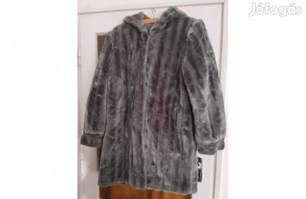 Vadonat új gyönyörű puha műszőrme kabát bunda XL méret