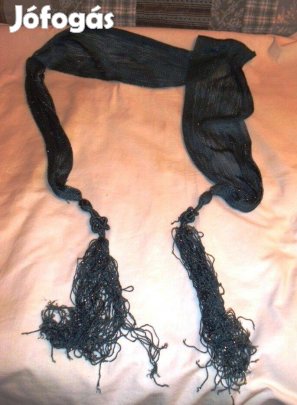 Vadonat ujj selyem diszitett rojtos sál