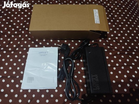 Vadonatúj 48v-os elektromos kerékpár aksi töltő eladó