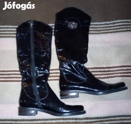 Vadonatúj Eredeti Carinii Lakk Bőr Csizma