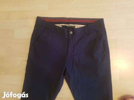 Vadonatúj Férfi hosszú nadrág sötétkék EUR 52 méret Slim fit lábszárán