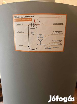 Vadonatúj Miklós Steel (FM) 120 literes fatüzelésű bojler