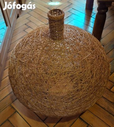 Vadonatúj Nagyalakú Rattan Lámpabúra 